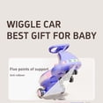 thumbnail image 3 of iRerts 12V Electric Wiggle Car for Kids with Pedal, Powered Ride on Toys for Toddlers, 2 in 1 Drifting Swing Car with Bluetooth, Anti-Rollover, Flashing Wheels, for Ages 3+ Gifts, Purple, 3 of 10