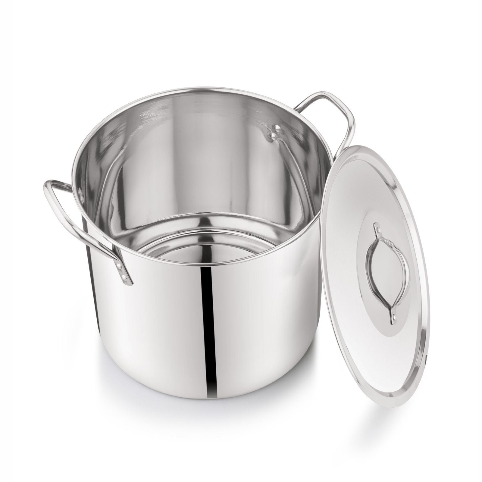 Mainstays 12-Qt Stainless Steel Stock Pot with Metal Lid