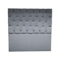 thumbnail image 1 of Cabecera Castilla Puffland Matrimonial color gris capitonada, 1 of 5