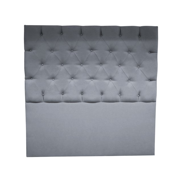 Cabecera Castilla Puffland Matrimonial color gris capitonada