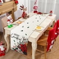 thumbnail image 7 of Merry Christmas Winter Table Runner, 13x72 inch Red Floral Holly Berry Vintage Xmas Seasonal Holiday Kitchen Dining Table Runners for Home Indoor Mantel Party Farmhouse Decoration, 7 of 7