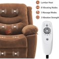Large Power Swivel Rocker Recliner with Massage and Heat, USB Port