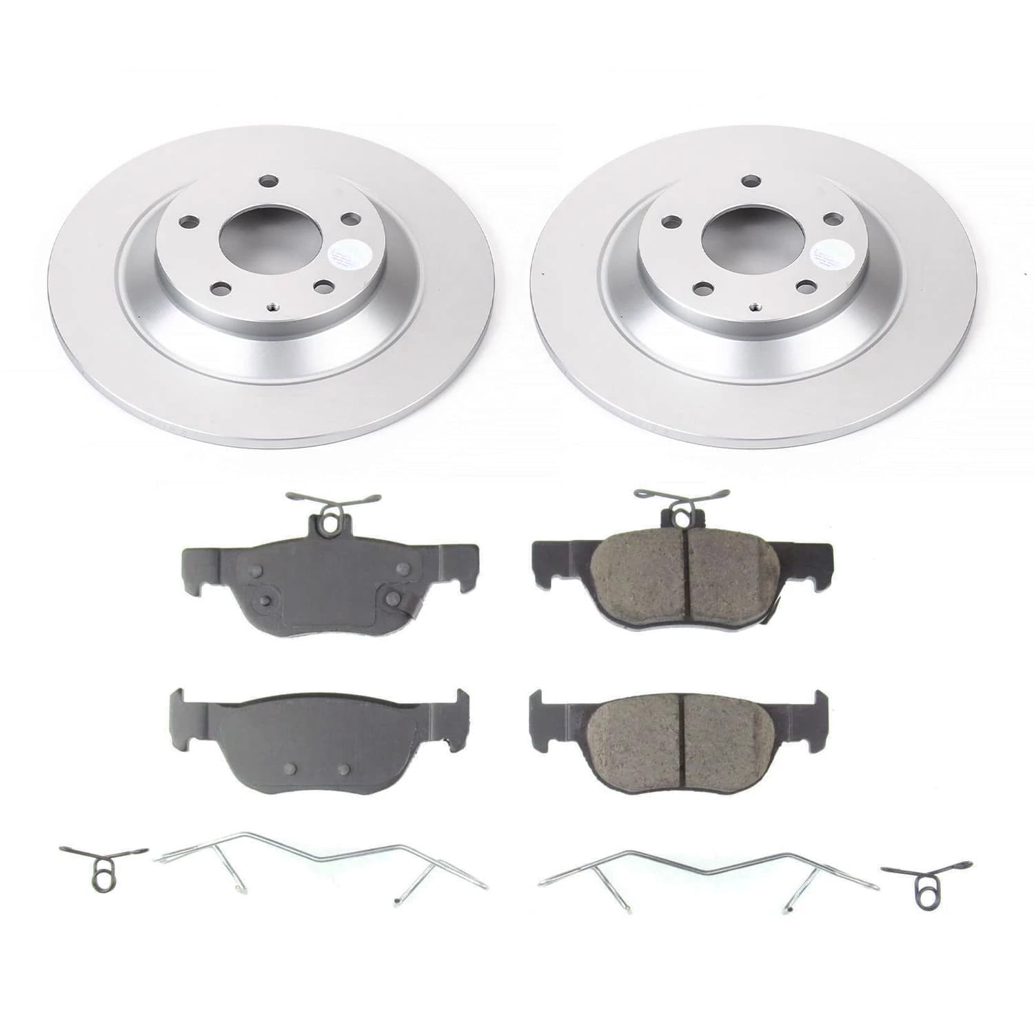 PowerStop Rear Geomet Coated Brake Rotor and Pad Kit Fits: MAZDA Select Models CRK9136