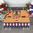 thumbnail image 2 of SIfdSeng Custom Last Name Doormat for 4th of July Patriotic Front Door Welcome Mat with and Design, 2 of 8