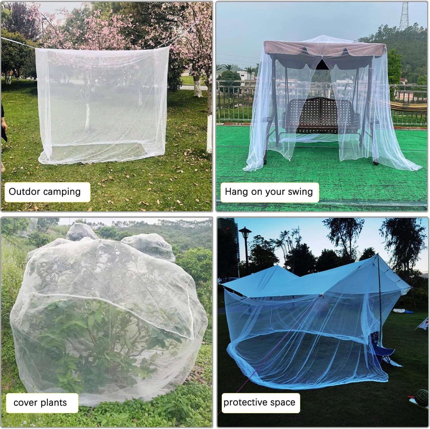 Bed Cover, Full Bed Curtain, Courtyard Mosquito Net Curtain, Indoor and Outdoor Mosquito Net, Gothic Black Bed Cover, Halloween Decorative Mesh Canopy Curtain