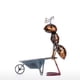 thumbnail image 1 of 13inch Ant Sculpture Iron Cartoon Ant Con Carretilla extraíble Jardín o escritorio Decorac Tooarts escultura de hierro, 1 of 7