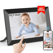 Open Box GCZ 10.1 inch WiFi Digital Photo Frame with Touchscreen Share Photos Videos Instantly via Frameo App, TF USB Support