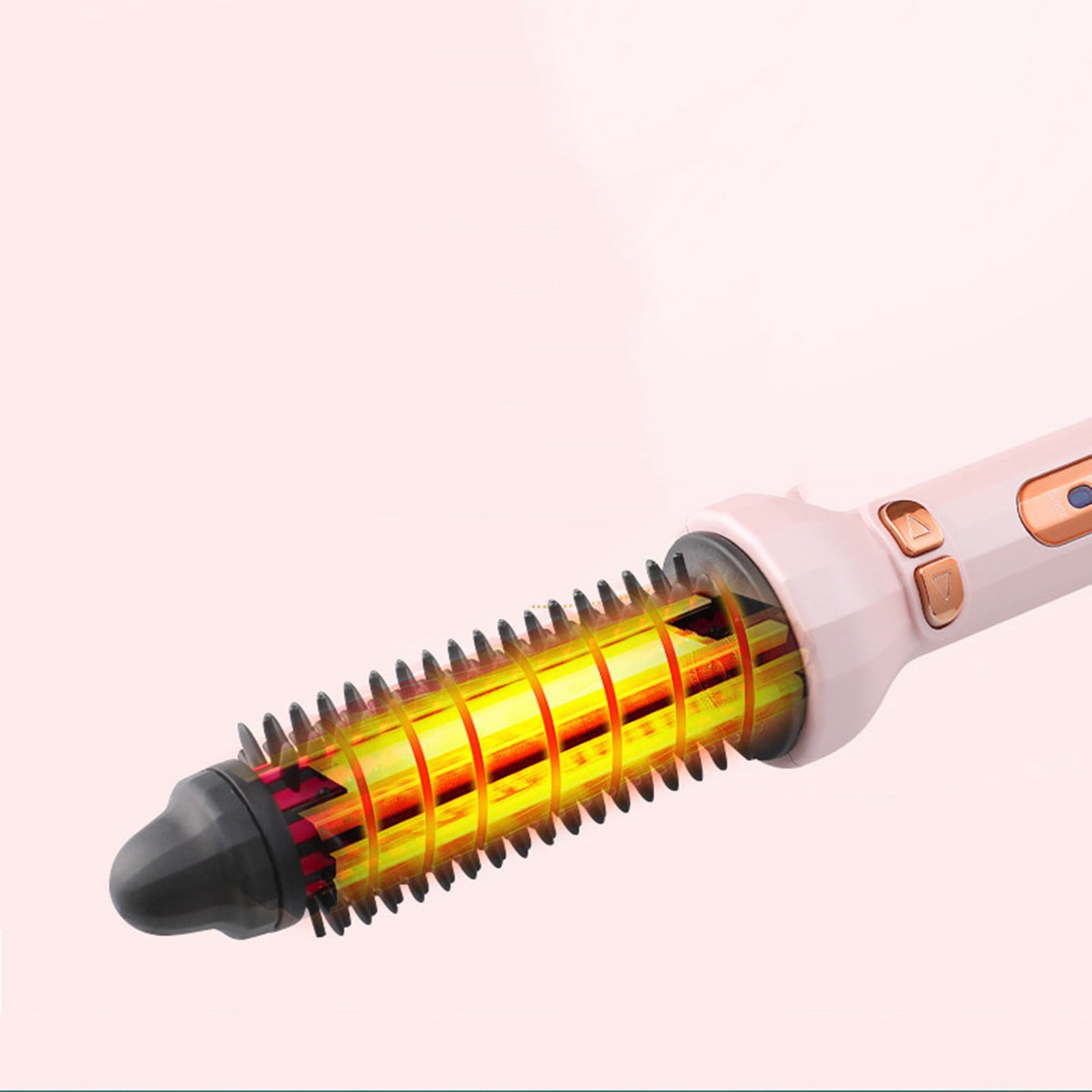 2 In 1 Hair Dryer Brush Automatic Rotating Roller Hot Air Styler Tourmaline Ceramic Heating Curling Automatic Rotating Curling New Big Curling Curling