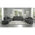 thumbnail image 6 of Lexicon Elmont 84" Transitional Polyester Fabric Sofa in Charcoal, 6 of 7