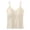 *Beige, variant on ClodeEU Women's Lace Trimmed Spaghetti Strap Tank Top with Built in Pads ,Versatile Camisole for Layering or Outerwear Black,Womens Plus M