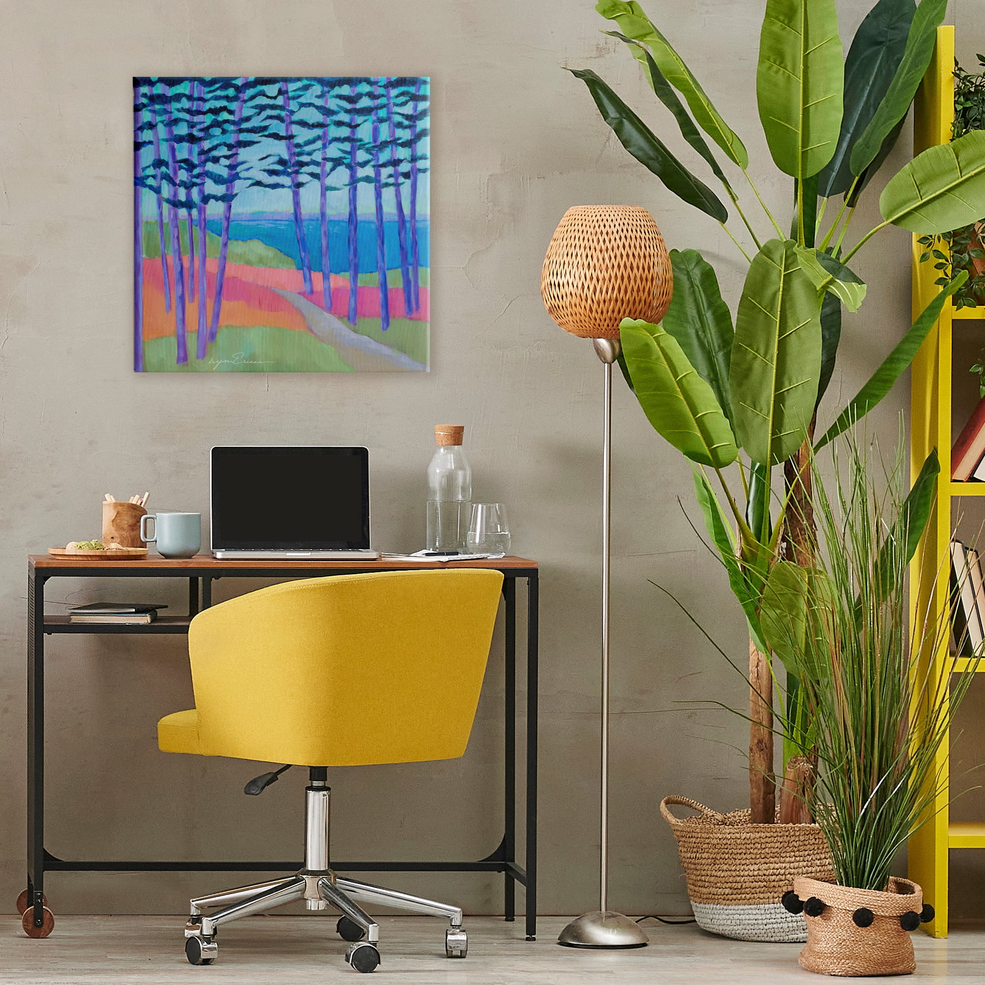 Stupell Industries Razzle Dazzle Forest Scene Canvas Wall Art, design by Lynn Ericson Fine Art