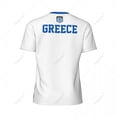 thumbnail image 4 of Exclusive design Greece Flag Grain 3D Printed Men For Running Bike Soccer Tennis Fitness Sports tshirt Mesh Fans Short T-shirt, 4 of 11