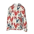 thumbnail image 2 of Kll Roosters Print Men'S Women’s Upf 50+ Sun Protection Outdoor Hoodie Jacket Long Sleeve Fishing Hiking Performance Shirt- Large, 2 of 8