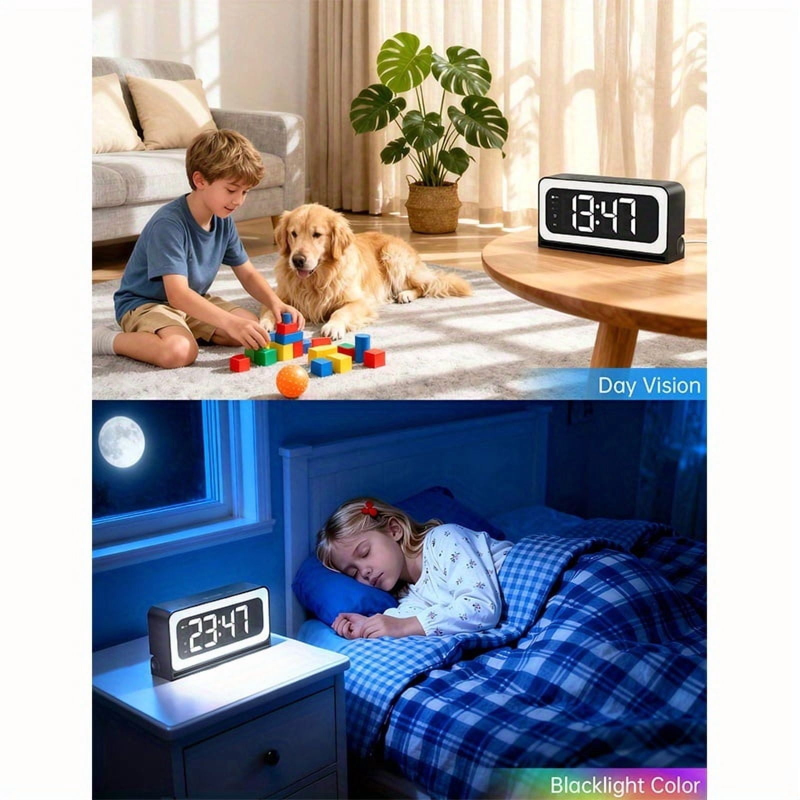 2K WiFi Clock Camera for Home, 5G&2.4Ghz Wireless Indoor Security Nanny Cam for Baby Monitor, Dog Camera with Motion Detection, Full Color Night Vision, Two-Way Talk