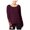 Red - redwine, variant on Almost Famous Juniors Rose Embroidered Sweater Red Wine M