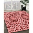 thumbnail image 3 of Ahgly Company Machine Washable Indoor Rectangle Transitional Light Coral Pink Area Rugs, 2' x 3', 3 of 7