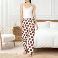 thumbnail image 6 of Lsque Hand Drawn Strawberry Print Women's Pajama Pants, Lounge Pant - Comfortable Home Wear,Elastic Waistband, Stylish Design-Large, 6 of 9