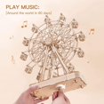 thumbnail image 4 of Wooden Model Kits 3D Wooden Puzzle Model Kits Building Puzzle Brain Teaser Gift for Adult (Ferris Wheel), 4 of 4