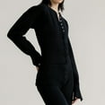 thumbnail image 6 of Ruyang Casual Y2K Button Down Sweater for Women Crew Neck Lightweight Knit Cardigan Fall Winter Outerwear Fitted Long Cardigan Sweater, 6 of 7