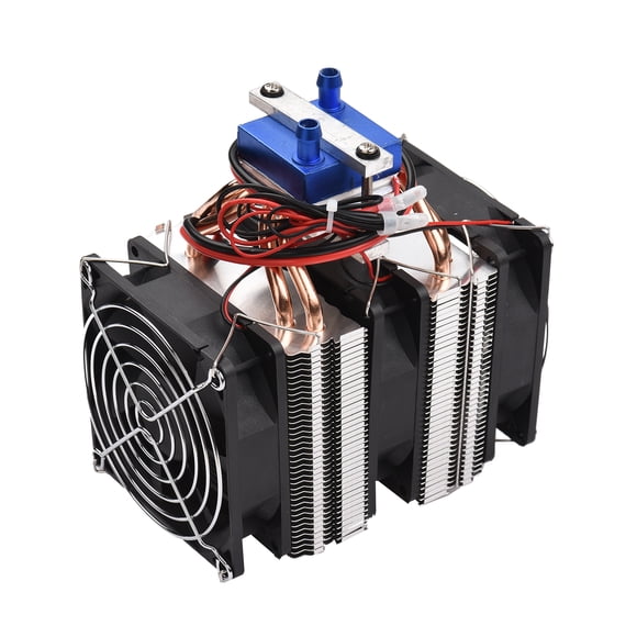 Arealer Réfrigérateur Réfrigérant à Réservoir de Poissons à Semi-Conducteurs Haute Puissance 120W Refroidisseur d'Eau avec 4 Pcs Dissipation de Chaleur Cuivre pour 30 Litres Aquar