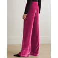 thumbnail image 5 of Velvet Pants for Women High Waisted Wide Leg Palazzo Pants Causal Outfits Long Flowy Trousers with Pockets, 5 of 6
