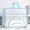 🌺Blue_Base#148, variant on Mesh Zipper Document Organizer Bag for Students, Horizontal Handheld Large Capacity School Workbook and Test Paper Tutoring Bag