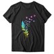 thumbnail image 3 of Gibobby Camisa&nbsp;Moda Mujer Mujeres Blouse Top Round Neck con estilo T camisas（Negro， L), 3 of 5