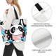 thumbnail image 3 of Disketp Panda Cute Pink Hearts Bolsa Tote Estampada para Mujer, Bolso de Hombro y de Mano para Compras y Viajes, 3 of 8