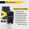thumbnail image 2 of Self Programmable Car Key/Bluetooth/Paring with Smarthphone and Porgrammable Keyless Entry Replacement for GMC/Chevy/Buick with FCC: OHT01060512, 2 of 4