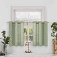 thumbnail image 1 of Cortinas de lino LAMIT, color verde salvia, 86 x 76 cm, 2 paneles, 1 of 9