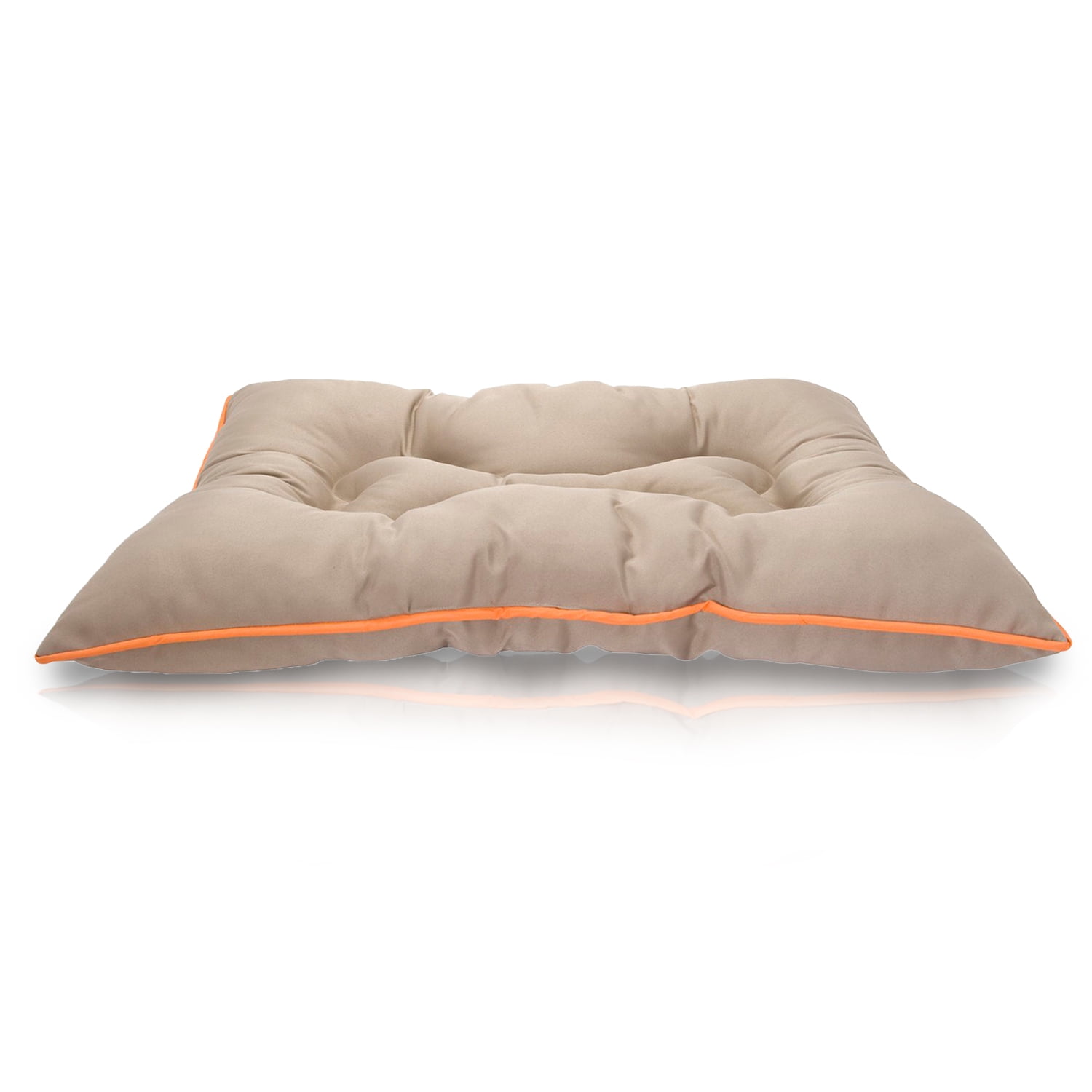 Precious Tails Co-Pilot Waterproof Dog Bed, Khaki, Large, 36"L x 27"W x 5.5"H