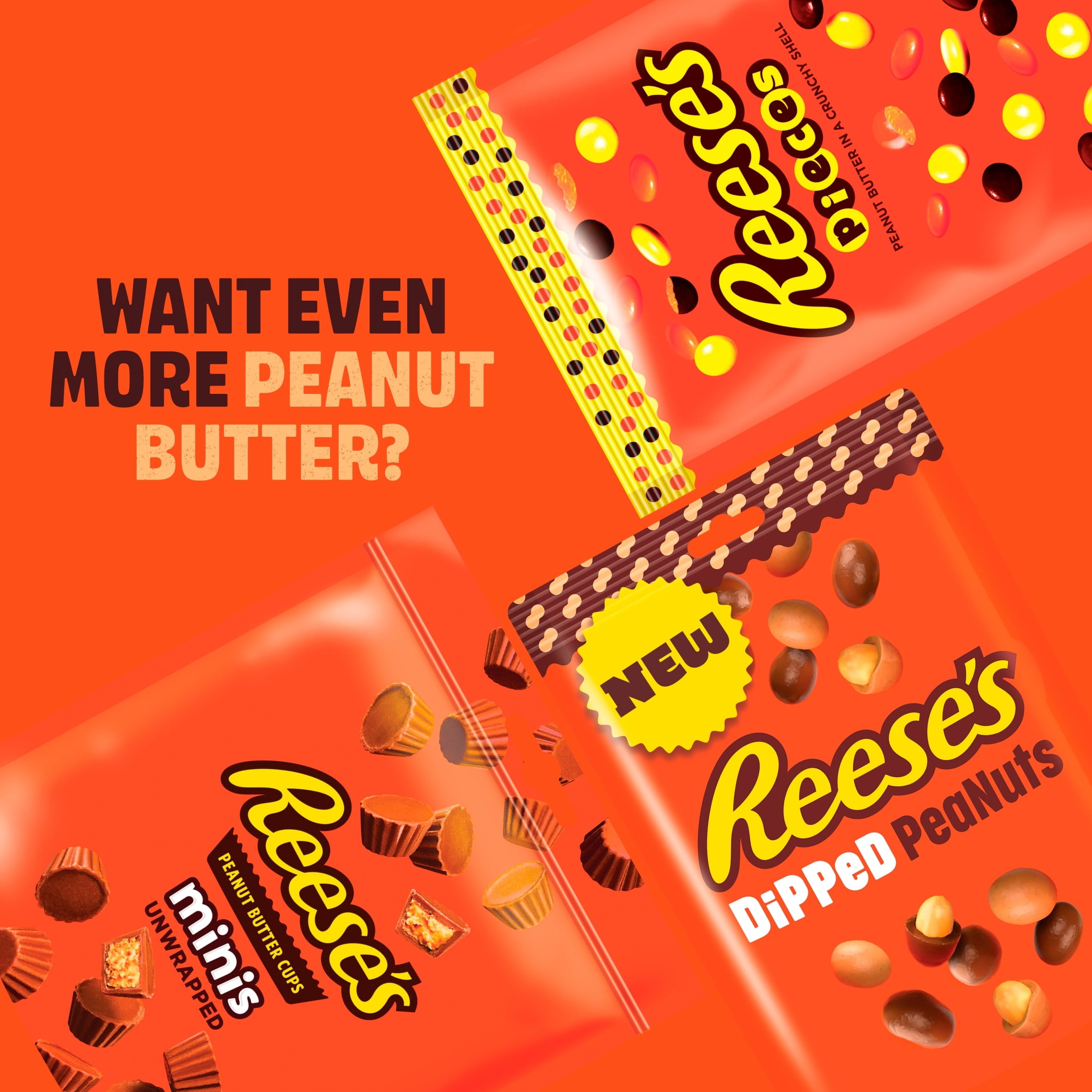 Reese's Peanut Butter Cups Minis Unwrapped 90G, Imported from Britain
