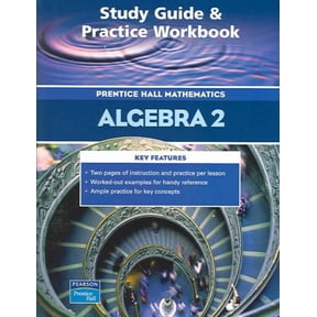 Pre-Owned Prentice Hall Math Algebra 2 Study Guide and Practice Workbook 2004c Paperback