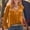 Orange, variant on Women Casual Solid Color Tops Ladies Loose Button Down Shirts Retro Top Button down Shirt for Women Three Quarter Length Sleeve Tops for Women Long Sleeve Softball Shirts plus Size Colla Shirt Poplin