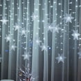 thumbnail image 3 of 3.2M Christmas Snowflakes LED String Lights Flashing Fairy Curtain Lights Waterproof For Holiday Party Wedding Xmas Decoration, 3 of 10