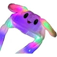 thumbnail image 3 of EIMELI LED Glowing Plush Moving Rabbit Hat Funny Glowing and Ear Moving Bunny Hat ，CChristmas Party Holiday Hatap for Women Girls, 3 of 9