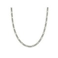 thumbnail image 1 of Sterling Silver Figaro Chain Necklace 22 Inches (4.50mm), 1 of 5