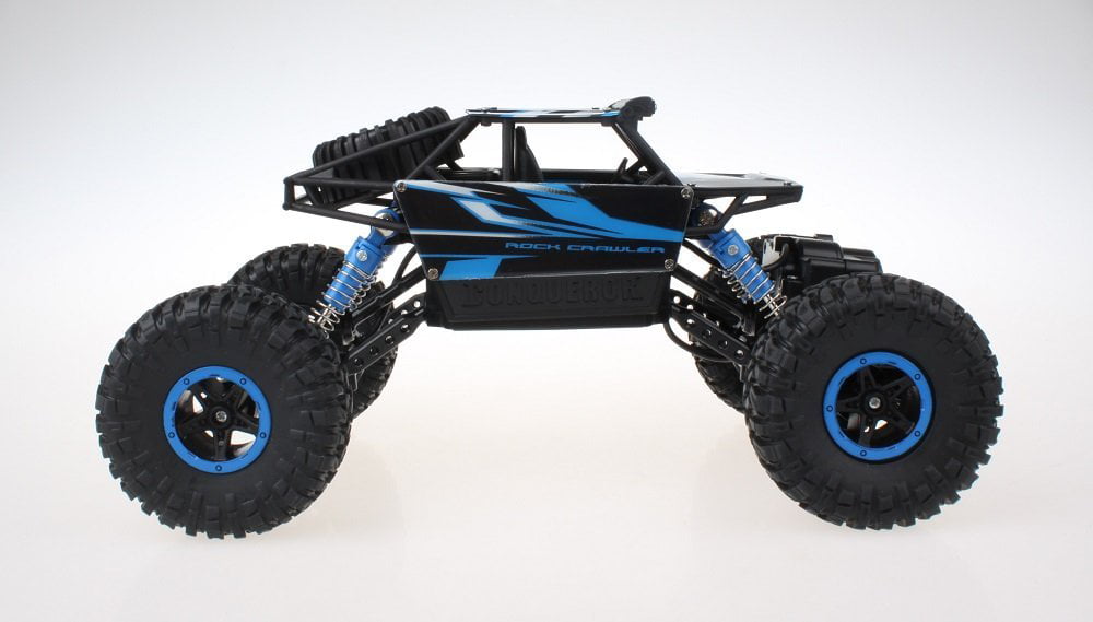 Click N’ Play Remote Control Car | 4WD Off Road Rock Crawler Vehicle | RC  Car Off-Road has 2.4 GHz Radio Control Frequency | Blue