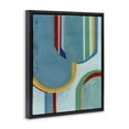 thumbnail image 3 of Stupell Industries Modern Blue Striped Arches Black Floating Frame Canvas Art, 17 x 21, by Pippin Schupbach, 3 of 8