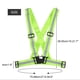 thumbnail image 4 of Chaleco Reflectante Correa de Chaleco de Seguridad elástica Ajustable para Correr Ciclismo Trotar Verde Jadeshay A, 4 of 8