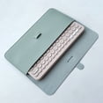 thumbnail image 2 of Portable Dustproof PU Leather Keypad Pouch Protective Case Storage Bag Wireless Keyboard Sleeve GREEN, 2 of 8