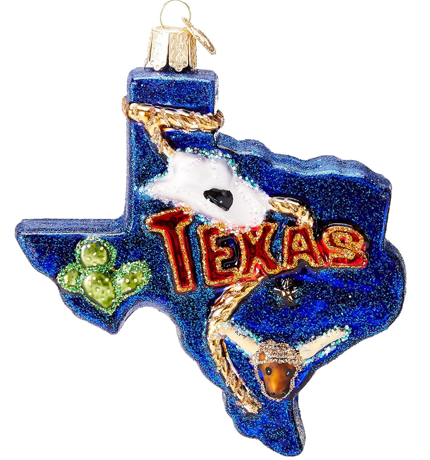 old world christmas state of texas glass ornament decoration 36187 free