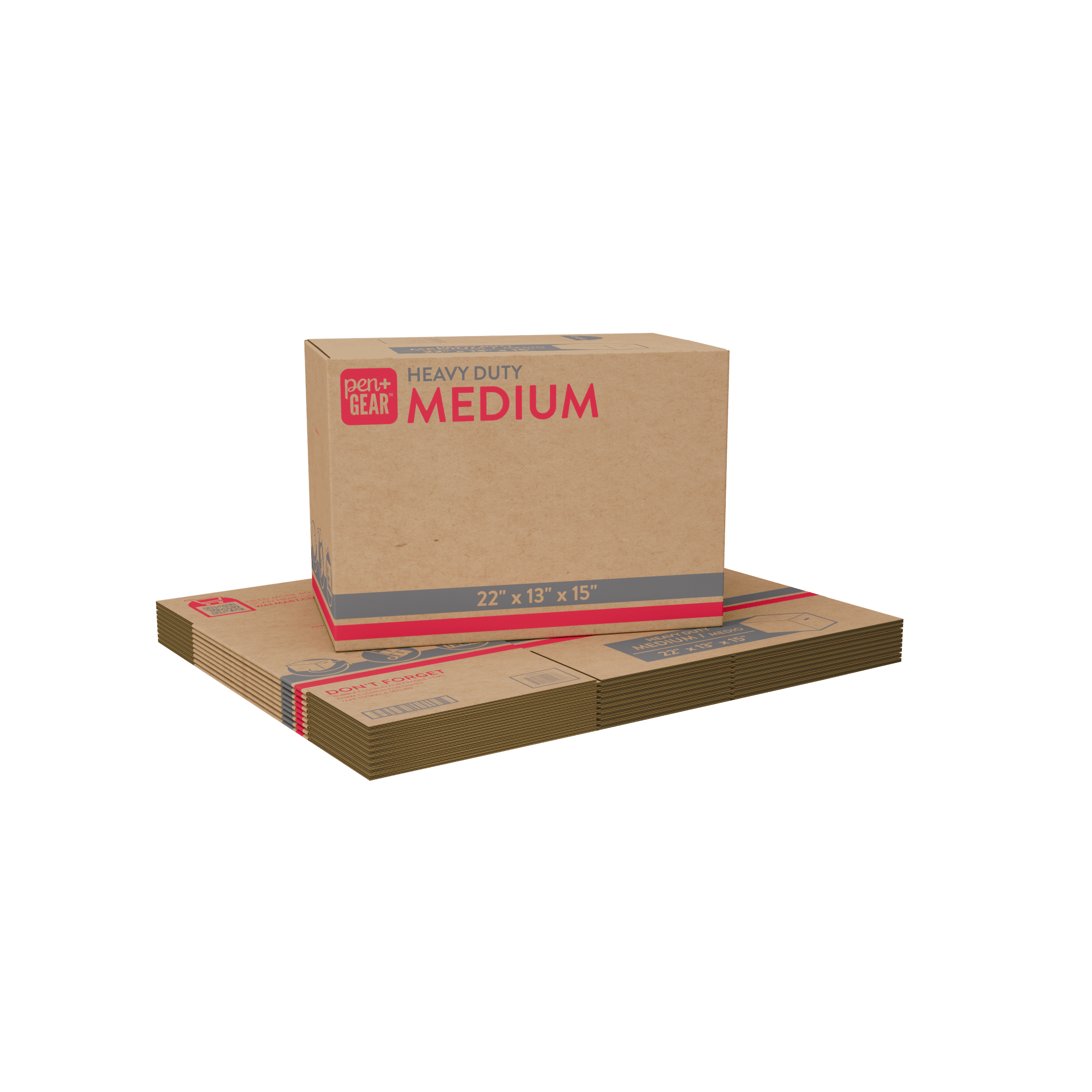 (10 pack) Pen+Gear Medium Heavy Duty Kraft Moving Boxes, 22 Inches x 13 Inches x 15 Inches