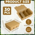 thumbnail image 3 of 30 Pack 50 oz Paper To Go Containers, 3 Compartment Kraft Brown Take Out Food Boxes, Disposable Microwave Safe Leak-Proof and Grease-Resistant for Restaurant, Catering, Office and Takeout Use, 3 of 7