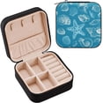 thumbnail image 2 of Seashells Personalized Ladies Jewelry Box, Travel Jewelry Box, Ladies Small Jewelry Box, Ring, Necklace, Earring, Jewelry Storage Women Gifts, 2 of 7