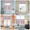 thumbnail image 3 of Kitchen Window Curtains Valance and Tier Set, 4th of July Stripes and Stars Bow Rod Pocket Tier Curtains and Valance 3 Piece Set, Vintage Independence Day Window Treatment for Bedroom Living Room, 3 of 9