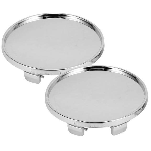 Durable ABS Wheel Center Cap for Car Silver Color Easy Installation Fits Various Rims 2 Pieces