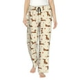 thumbnail image 1 of Balery Heart Dachshund Pantalones de pijama para mujer, pijamas ultraligeros, pantalones de estar por casa-X-Large, 1 of 6