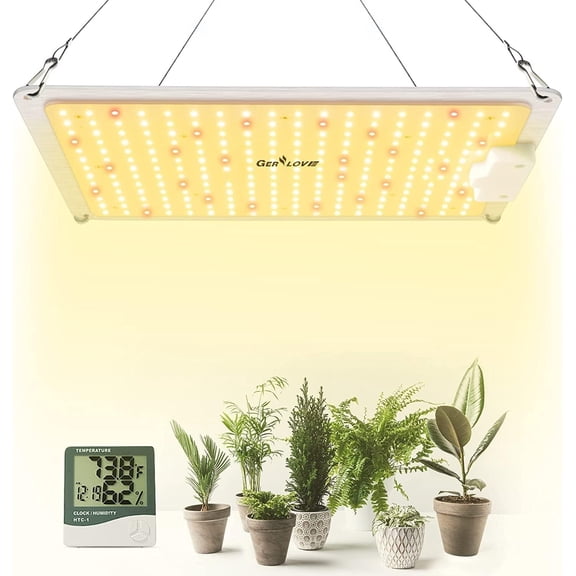Gerylove LED Grow Light 1000W Full Spectrum Dimmable Plant Lights seeding 3x3ft