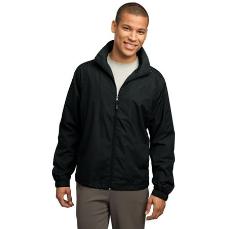 Sport-Tek ® Full-Zip Wind Jacket. Jst70 4Xl Black | Walmart Canada